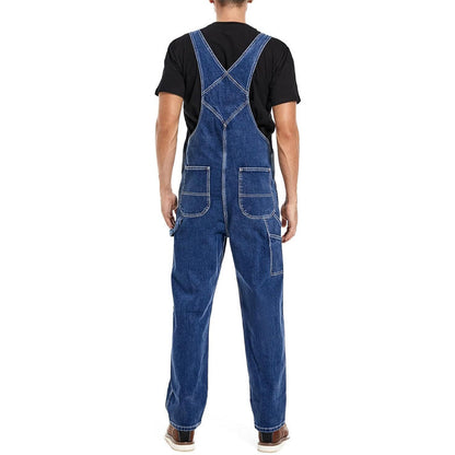 🔥Last Day Promotion🔥Men's Denim Bib Overalls,  Workwear with Adjustable Straps and Convenient Tool Pockets