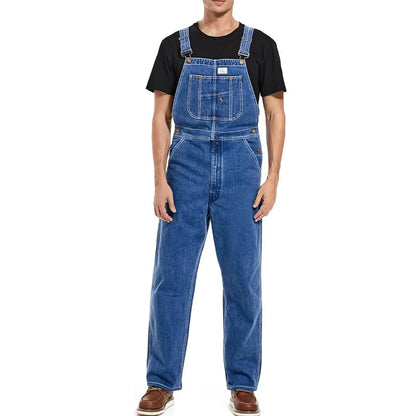 🔥Last Day Promotion🔥Men's Denim Bib Overalls,  Workwear with Adjustable Straps and Convenient Tool Pockets