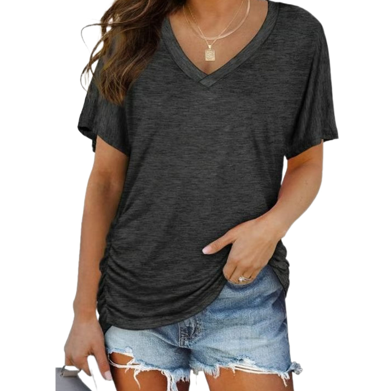 Classic V-Neck Short Sleeve T-Shirt | Ultra-Soft Everyday Essential