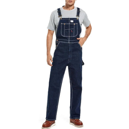 🔥Last Day Promotion🔥Men's Denim Bib Overalls,  Workwear with Adjustable Straps and Convenient Tool Pockets