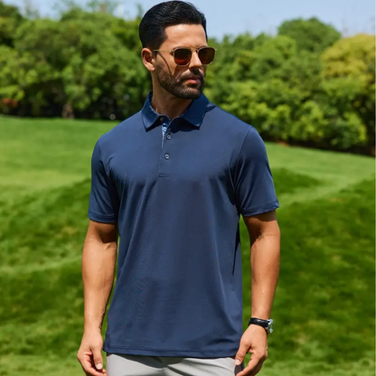 Men's Polo Shirts – Soft Breathable Cotton, Comfortable Short Sleeve Casual Fit, Classic Collared Polo Shirts