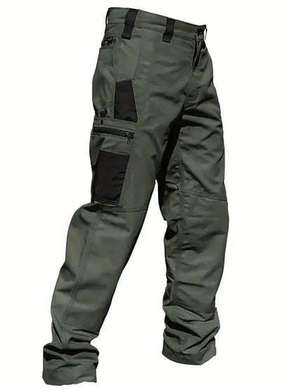 Men’s tactical pants, slightly stretchy waterproof fabric.Durable hard shell construction, wear-resistant workwear pants with checkered fabric.