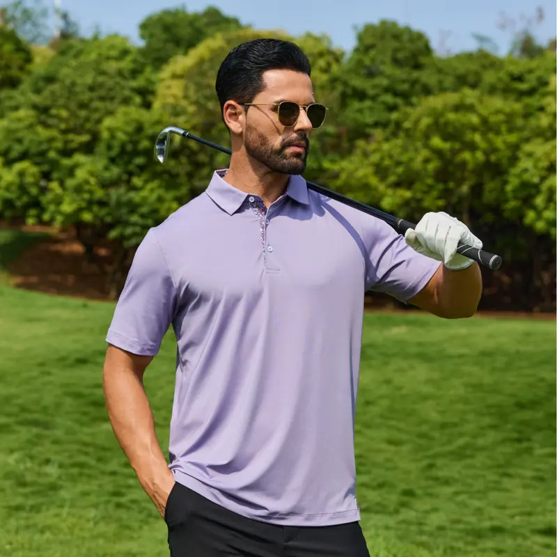 Men's Polo Shirts – Soft Breathable Cotton, Comfortable Short Sleeve Casual Fit, Classic Collared Polo Shirts