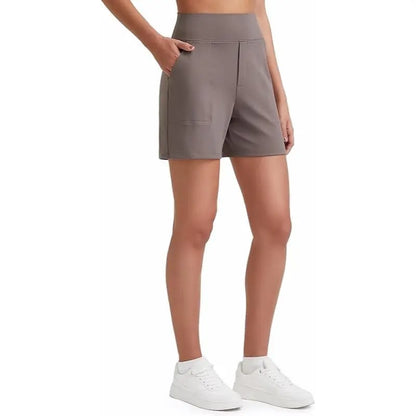 Women's Athletic Shorts High Waisted Running Yoga Shorts Summer Casual Burmuda Shorts with Pockets Activewear