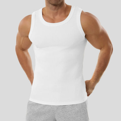 ⏰Final 3 hours 80% OFF🔥Men’s Wide Strap Ribbed Tank Top, High Stretch Breathable Muscle Tank, Heavyweight Drapey Fit Gym & Casual Sleeveless Shirt
